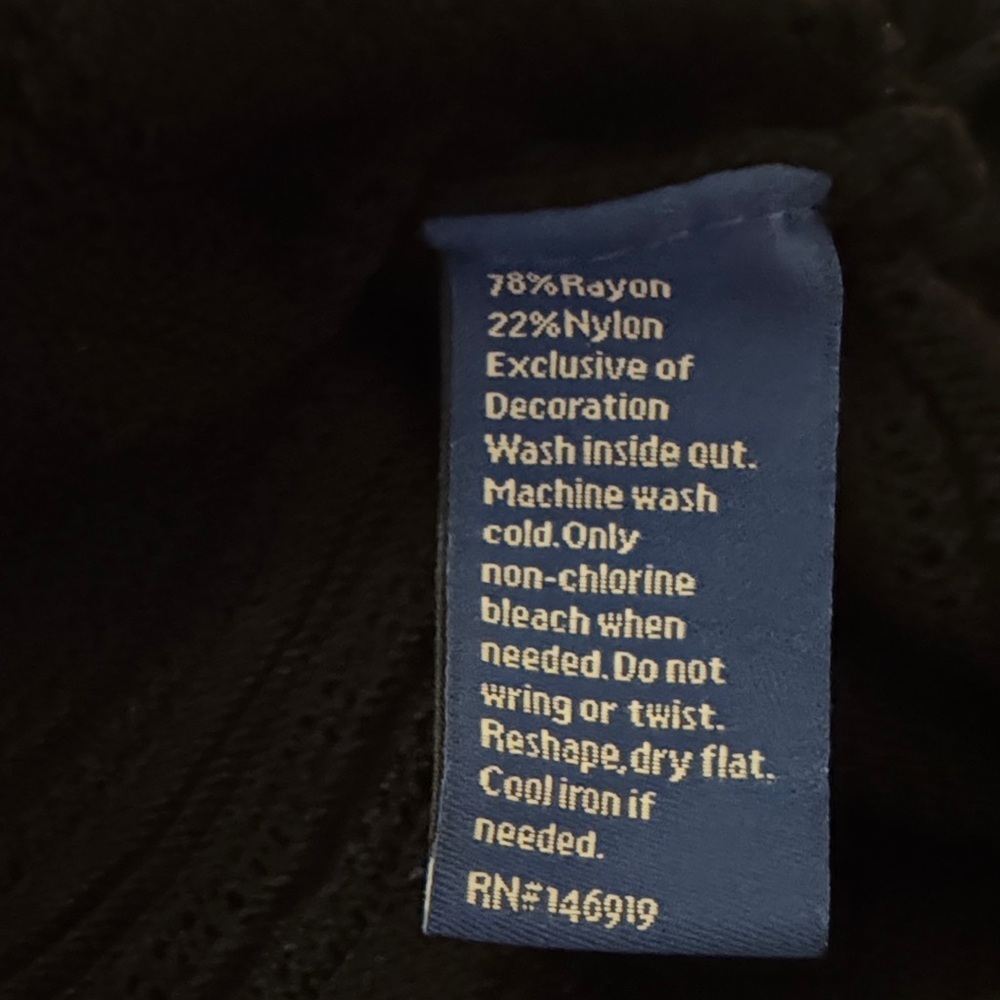 Apt. 9 Elegant Black Crew Neck Sweater - Picture 8 of 8